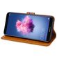 Mobigear Wallet Huawei P Smart (2018) Hülle Klapphülle Geldbörse - Cognac