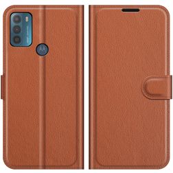 Mobigear Classic Motorola Moto G50 Hülle Klapphülle Geldbörse - Braun