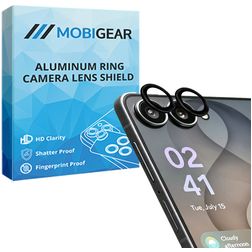 Mobigear Single Samsung Galaxy Z Flip 8 Panzerglas Kameralinsenschutz - Hüllenfreundlich - Schwarz