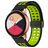Mobigear Sport Plus Mag Silikon Smartwatch Armband Magnetverschluss - 20-mm-Universalanschluss - Schwarz / Grün