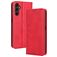 Mobigear Sensation Samsung Galaxy A14 Hülle Klapphülle Geldbörse - Rot