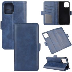 Mobigear Slim Magnet iPhone 12 Pro Max Hülle Klapphülle Geldbörse - Blau