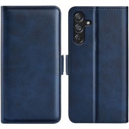Mobigear Slim Magnet Samsung Galaxy M55 Hülle Klapphülle Geldbörse - Dunkelblau