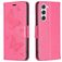 Mobigear Butterfly Samsung Galaxy S23 Hülle Klapphülle Geldbörse - Magenta