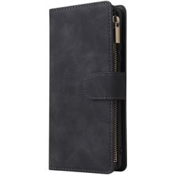 Mobigear Zipper Samsung Galaxy S10 Lite Klapphülle Portemonnaie - Schwarz