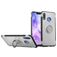 Mobigear Armor Ring Huawei Nova 3 Hülle Hardcase Backcover Stoßfest mit Ringhalter - Silber