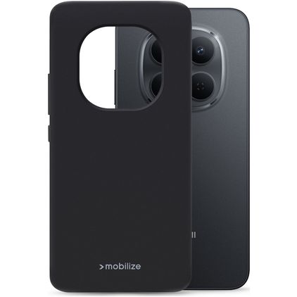 Mobilize Rubber Gelly Xiaomi Redmi Note 17 Pro Hülle Flexibles TPU Backcover - Schwarz
