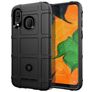 Mobigear Rugged Shield Samsung Galaxy A40 Hülle Flexibles TPU Backcover Stoßfest - Schwarz