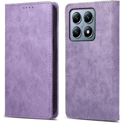 Mobigear Wallet Xiaomi 14T Pro Hülle Klapphülle Geldbörse - Lila