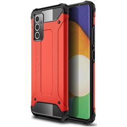Mobigear Outdoor Samsung Galaxy A82 5G Hülle Hardcase Backcover Stoßfest - Rot