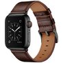 Mobigear Firenze Leder Apple Watch Armband Dornschließe - 42/41/40/38 mm - Braun