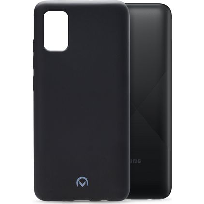 Mobilize Rubber Gelly Samsung Galaxy A02s Hülle Flexibles TPU Backcover - Matt Black