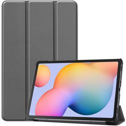 Mobigear Tri-Fold Samsung Galaxy Tab S6 Lite Hülle Klapphülle - Grau