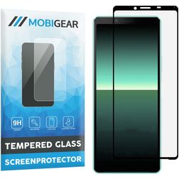 Mobigear Premium Sony Xperia 10 II Panzerglas Displayschutz - Hüllenfreundlich - Schwarz