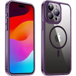 Valenta Trend iPhone 15 Pro Max MagSafe Hülle Hardcase Backcover - Transparent / Lila