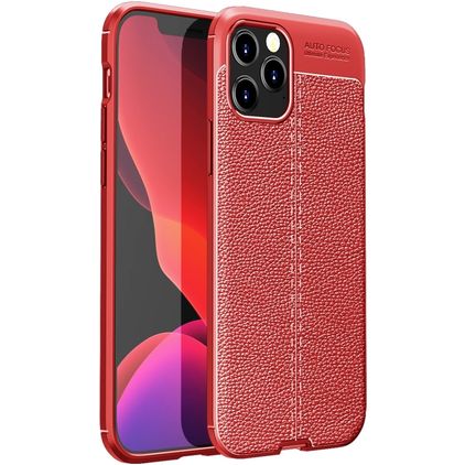 Mobigear Luxury iPhone 12 Pro Max TPU (flexibel) Backcover - Rot