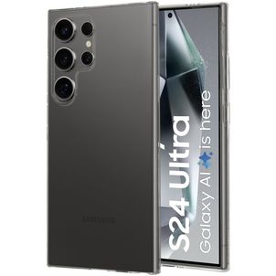 Mobiparts Classic Durchsichtig Samsung Galaxy S24 Ultra Hülle Flexibles TPU Backcover - Transparent