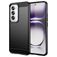 Mobigear Brushed Slim OPPO Reno 12 Pro Hülle Flexibles TPU Backcover - Schwarz