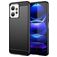 Mobigear Brushed Xiaomi Redmi Note 12 Hülle Flexibles TPU Backcover - Schwarz