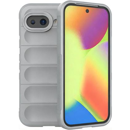 Mobigear Bumpy Google Pixel 10a Hülle Flexibles TPU Backcover - Grau