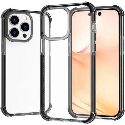 Mobigear Full Bumper iPhone 14 Pro Hülle Hardcase Backcover Stoßfest - Schwarz