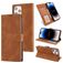 Mobigear Wallet iPhone 14 Pro Hülle Klapphülle Geldbörse - Braun