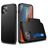Mobigear Card iPhone 12 Pro Hülle Hardcase Backcover Stoßfest mit Kartenhalter - Schwarz