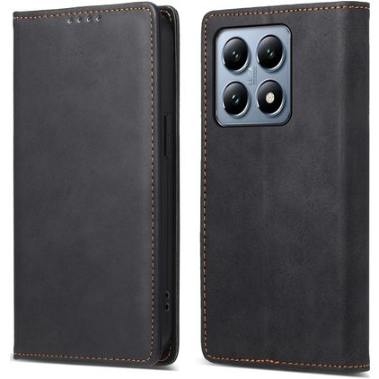 Mobigear Wallet Xiaomi 14T Pro Hülle Klapphülle Geldbörse - Schwarz