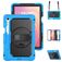 Mobigear SureGrip XGuard Samsung Galaxy Tab S11 Hülle Kunststoff,Silikon Backcover + Stifthalter + Schulterträger + Ständer - Blau