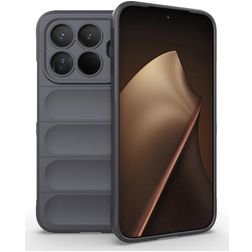 Mobigear Bumpy Xiaomi 15T Pro Hülle Flexibles TPU Backcover - Grau