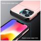 Mobigear Card iPhone 15 Pro Hülle Hardcase Backcover Stoßfest mit Kartenhalter - Rot
