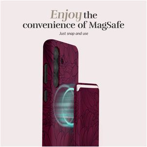 MIO Kartenetui - 3 Karten - MagSafe Kompatibel - Berry Blooms