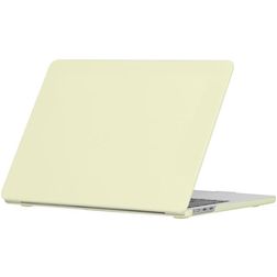 Mobigear Cream Matte MacBook Air 13 Zoll (2022-2026) Hardcase Hülle MacBook Case - Gelb - Model A2681 / A3113 / A3240 / A3449