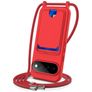 Mobigear Lanyard Card Google Pixel 11 Pro XL Silikon Handykette mit Kartenhalter - Rot
