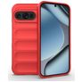 Mobigear Bumpy Google Pixel 10 Pro Hülle Flexibles TPU Backcover - Rot