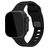 Mobilize Sports Silikon Apple Watch Armband Drückerschließe - 49/46/45/44 mm - Schwarz