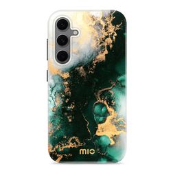 MIO Samsung Galaxy S24 FE MagSafe Hülle Hardcase Backcover - Green Marble