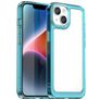 Mobigear Crystal iPhone 15 Hülle Hardcase Backcover - Transparent / Türkis