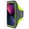 Mobiparts Comfort Fit Handyhalterung Joggen iPhone 13 Pro Sporthülle Neopren Sportarmband - Neon Green
