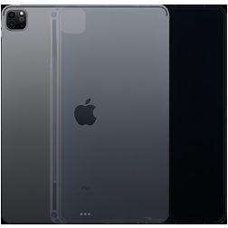 Mobigear Basics Pencil Dünne iPad Pro 12.9 Zoll (2022) Hülle Flexibles TPU Backcover - Transparent