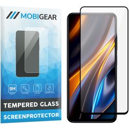 Mobigear Premium POCO X4 GT Panzerglas Displayschutz - Hüllenfreundlich - Schwarz