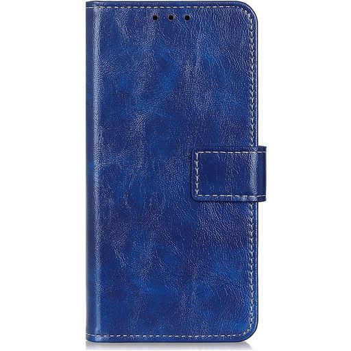 Mobigear Basic OnePlus 9 Hülle Klapphülle Geldbörse - Blau
