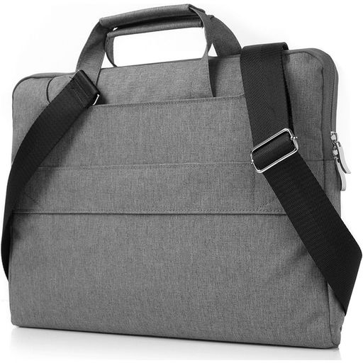 Mobigear Denim Zipper Laptop Umhängetasche 11 - 12 Zoll Laptoptasche - Grau