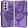 Mobigear Butterfly OPPO Reno 12 Pro Hülle Klapphülle Geldbörse - Lila