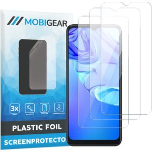 Mobigear Premium TCL 305 Panzerglas Gehärtetes Glas Displayschutz - Hüllenfreundlich - Schwarz