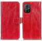 Mobigear Basic POCO M5 Hülle Klapphülle Geldbörse - Rot