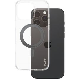 CARE by PanzerGlass Feature Case iPhone 16 Pro Max MagSafe Hülle Hardcase Backcover - Transparent / Schwarz