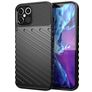 Mobigear Groove iPhone 12 Pro Max Hülle Flexibles TPU Backcover - Schwarz