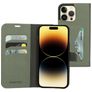 Mobiparts Classic Wallet iPhone 14 Pro Max Hülle Klapphülle Geldbörse - Stone Green