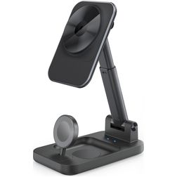 Mobilize 3in1 Ladestation MagSafe 2 Meter 15W - Schwarz